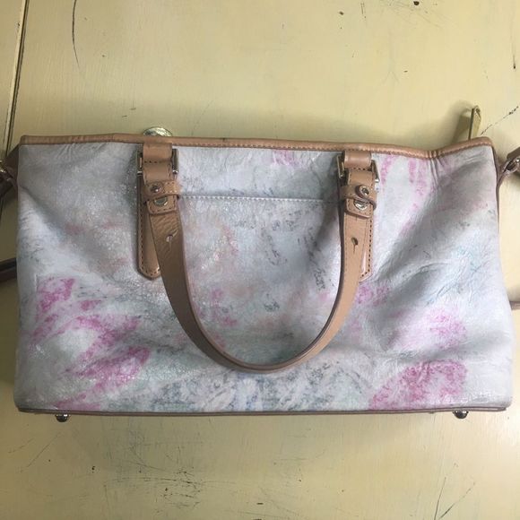 Brahmin Talitha Floral Gloss Shoulder Purse with Crossbody Strap - Picture 5 of 16